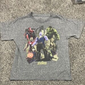 Avengers Gray Kids Short Sleeve Tee